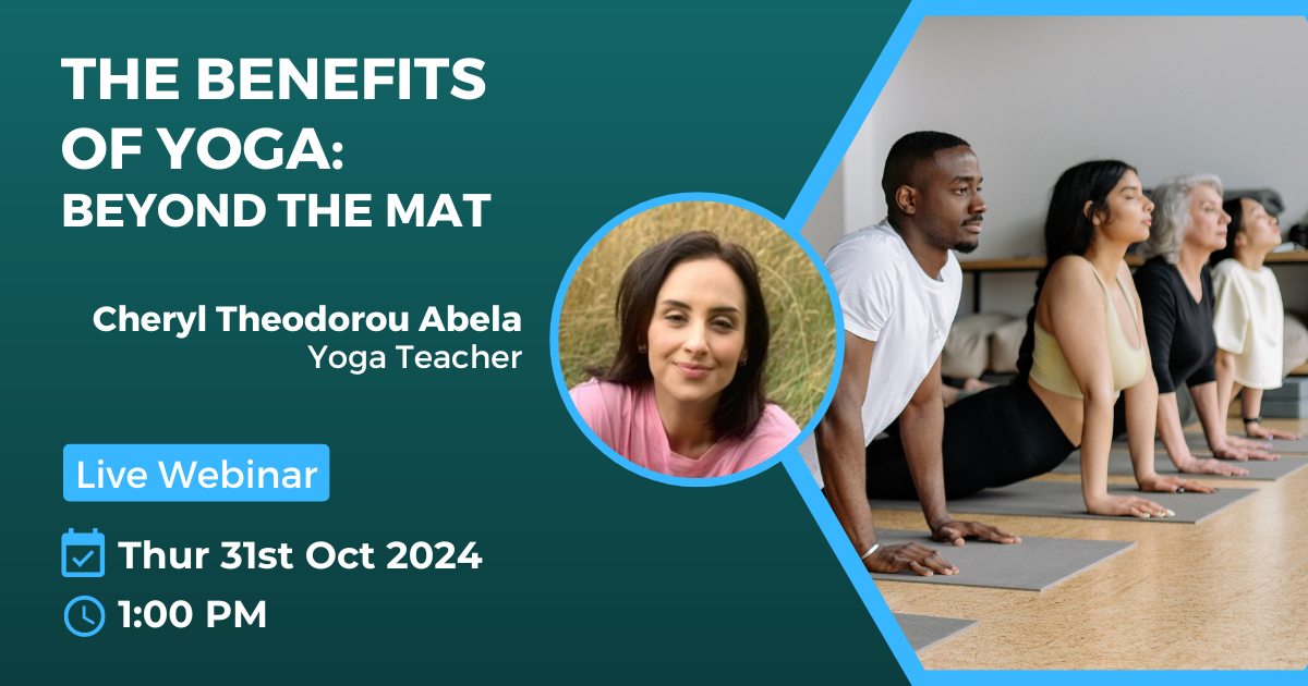 Webinar - Benefits of Yoga by Cheryl Theodorou Abela