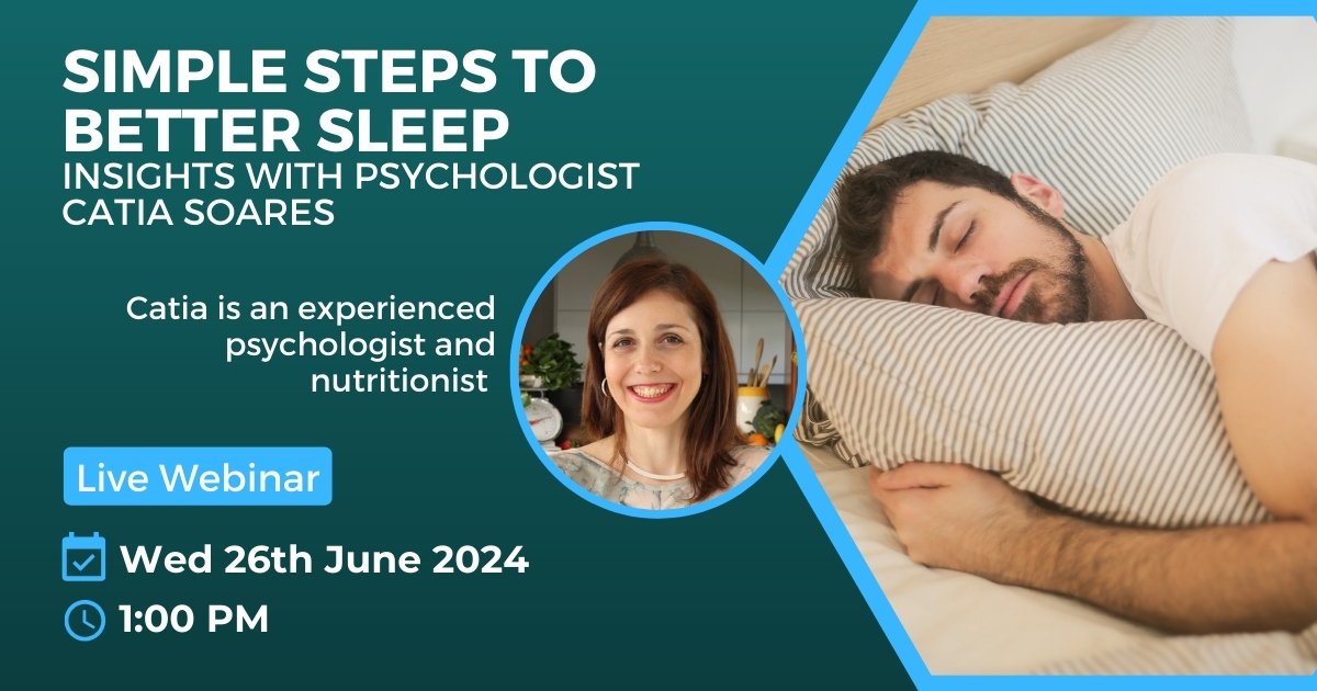 T4L webinar header - Simple Steps To Better Sleep