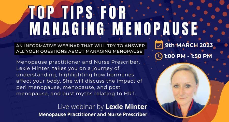 Top Tips For Managing Menopause Thrive4life